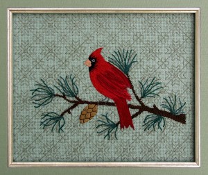 Cardinal and Pine